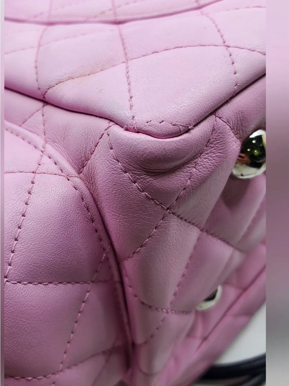 CHANEL Pink Cambon Reporter Bag